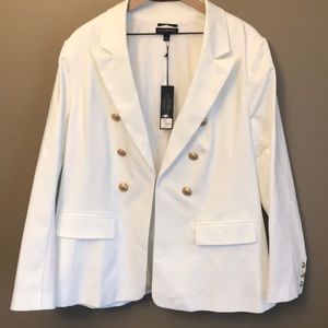 Lane Bryant White Blazer